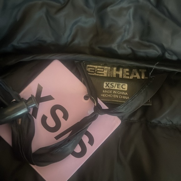 32 Degrees Black Puffer Down Hooded Jacket New With Tag Size XS - Picture 8 of 8